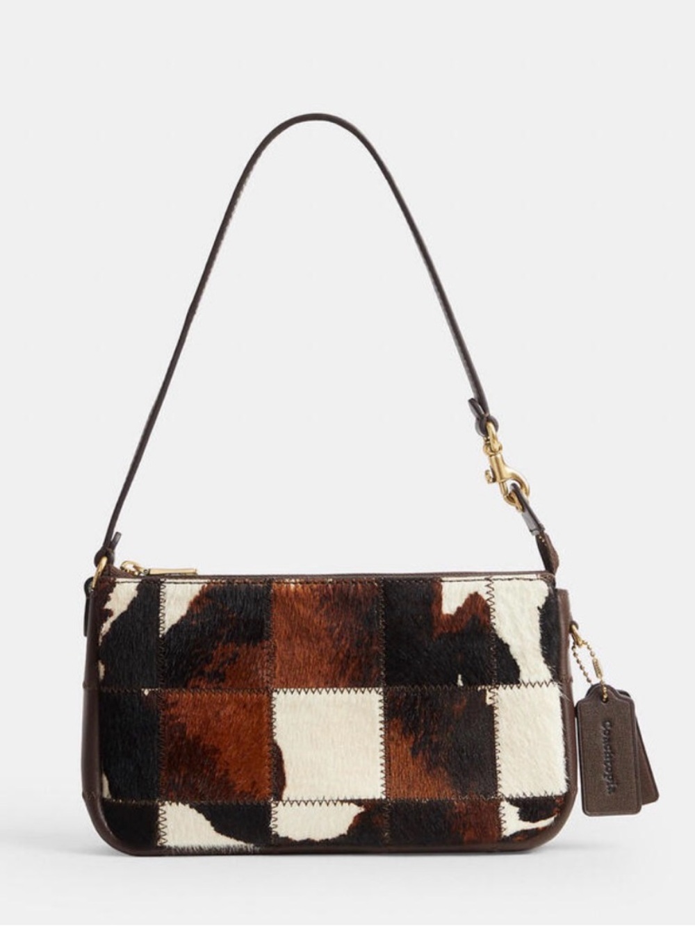 Coach Cow Print Nolita Patchwork Purse